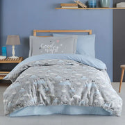 Hobby Daisy Gray - Poplin Studio Duvet Cover Set