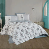 Hobby Estate Stone - Double Poplin Quilted Duvet Cover Set