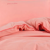 Hobby Twill Double Duvet Cover Set - Salmon