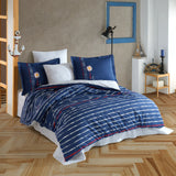 Hobby Olimpia Navy Blue - Poplin Double Duvet Cover Set