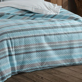 Hobby Talisa Aqua - Double Poplin Quilted Duvet Cover Set