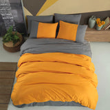 Hobby Diamond Orange - anthracit - Poplin Double Duvet Cover Set