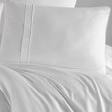 Hobby Plain - White Double 300TC Satin Duvet Cover Set