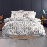 Hobby Rithym Green-Poplin Double Duvet Cover Set