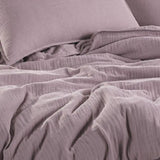 Hobby Muslin Double Duvet Cover Set - Lilac