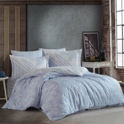 Hobby Romance Blue - Poplin Single Duvet Cover Set