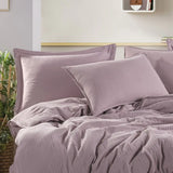 Hobby Muslin Double Duvet Cover Set - Lilac