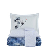 Hobby Lilian - Blue Double 300TC Satin Duvet Cover Set