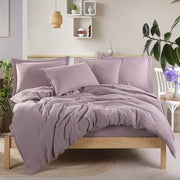 Hobby Muslin Double Duvet Cover Set - Lilac