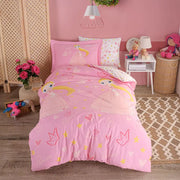 Hobby Princess Pink - Poplin Studio Single Duvet Cover Set